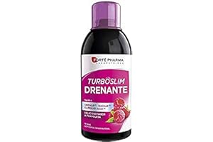FORTÉ PHARMA Slim drenante complemento alimenticio que asocia reina de los prados, hibiscos, rabillo de cereza, té verde y CactineaTM. Fitotrío de guayaba, alga aosa y ginseng completan la fórmula. Sabor frambuesa