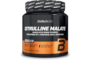 BioTechUSA Citrulline Malate Powder | Essential Amino Acid for Athletes | Sugar-Free | Gluten-Free | 300 g | Unflavoured