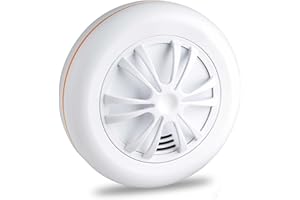 SEBSON Funk Hitzemelder mit austauschbaren Batterien, vernetzbar mit Anderen Funk Warnmeldern (GS559A), Wärmemelder für Küche