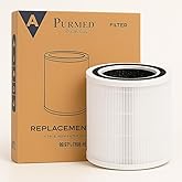 Purmed Levoit Core 200 Compatible Filter Set &ndash; High Efficiency HEPA + Activated Carbon | 3‑ Progressive Air Purifier Replacement Filter