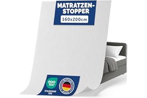 ‎BLUMTAL Blumtal - Matratzenunterlage für Lattenrost 160x200cm Schutz - Oeko-TEX Zertifiziert - Lattenrostschoner - Antirutschmatte Matratze - Topper Stopper - Anti-Rutsch-Unterlage waschbar bei 30 °C