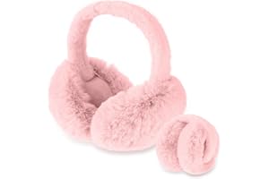 Lusofie Nauszniki damskie ciepłe sztuczne futro zimowy nausznik