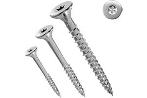 Jet-Fast Premium Universalschrauben 5,0 x 50 mm, 200 Stück, Duo-Senkkopf, Vollgewinde, TX Antrieb, Blau verzinkt, Holzschrauben, Spanplattenschrauben, Cut-Spitze, German Quality