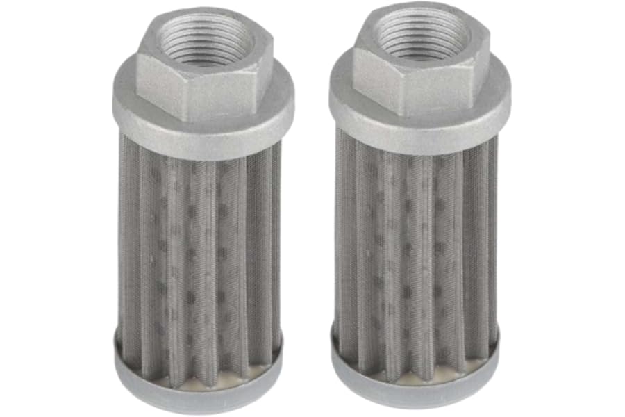 2PCS Hydraulic Suction Strainer, Hydraulic Suction Oil Filter Stainless Steel Mesh Oil Filter Replacement Fuel Strainer Tube Connection