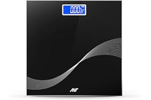 Ant Esports Flora Wave Digital Body Weighing Scale | Portable and Lightweight Design | 180 kg Weight Capacity | High-Precision Sensor | Automatic Power Off Feature | Black