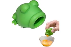 Syiyunran Separatore Di Uova A Rana Sieve Divisore - Pratico Separatore Di Uova Con L'Aspetto Di Una Rana Pratico Separatore Di Tuorli D'Uovo In Silicone, Per Cucina, Panetteria, Campeggio