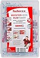 fischer MEISTER-BOX DUOPOWER + Schraube, Werkzeugkiste mit 160 Dübeln und Schrauben, Universaldübel, praktisches Set, Dübelkiste für Heimwerker & Profis