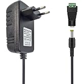 Tesfish 24V 2A Power Adapter Transformer 48W Power Supply 5.5 x 2.1/2.5mm for CCTV, Camera, Router, LED Strip Light 5050 2835