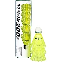 Yonex Mavis 200i Nylon Shuttle Cock, Pack of 6 (Yellow)