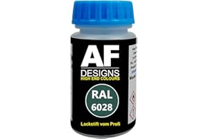 Alex Flittner Designs Pennino da Vernice RAL 6028 Verde Pino Opaco 50ml Asciugatura Rapida Acrilico