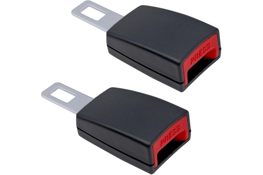 2 Pack Car Parts Universal,Car Seat Buckle Holder,Car Seat Belt Clips Adiuster,undo alarm for belt for truck car,Suitable for Most Different Auto Models