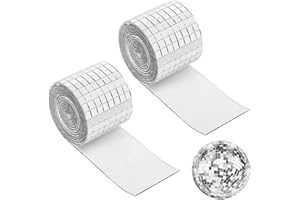 XZMCAT 2928 Stück Glas Mosaikfliesen Selbstklebend,Spiegel Mosaik Fliesen Selbstklebend,Mini Mosaik Spiegelfliesen Glas,für DIY Prozessdekoration, Innendekoration,Kartenherstellung,Scrapbook(Silber,5 x 5 MM)