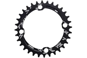 DIOCHE Bicicleta Estrecho Plato, 32/34/36/38T BCD 104mm BCD para Bielas de Bicicleta Cadena Redonda Diseño Estrecho y Ancho