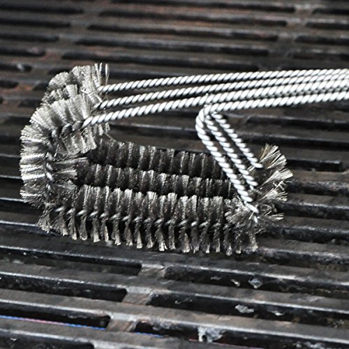 Profi Edelstahl Grillbürste 45cm + 1 auswechselbarer Bürstenkopf – Bestes Preis-Leistungsverhältnis bei Amazon - 5
