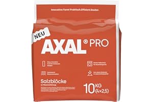 AG-Heute K+S Axal Pro Siedesalz Block 4 x 2,5 kg für Wasserenthärtungsanlagen | Weiches Wasser Axal Pro Blöcke 10 kg Regeneriersalz