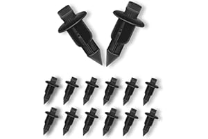 DREAMARK Rivetti in Plastica da 6mm.Clip Fissaggio Auto e Moto per Carenatura,Rivetti per Auto Trim e Pannello.Compatibili con Yamaha, Suzuki, Kawasaki, Honda – Set Universale per Carrozzeria (100)