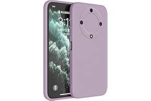 Topme Funda para Honor Magic5 Lite 5G (6.67" Inches) Carcasa Caja Case Estuche, Funda Protectora de Piel de Silicona TPU - Hierba púrpura