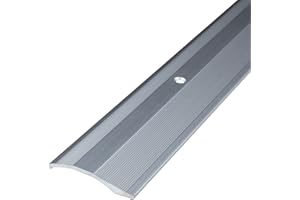 PROVISTON | Übergangsprofil | Breite:40 mm | Höhenausgleich:0-18 mm | Länge:1000 mm | Metallprofil | Ausgleichsprofil | Aluminium eloxiert | Silber | Gebohrt | 1 Stück