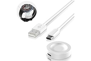 Ermorgen Ładowarka Kompatybilna z Huawei Watch GT6 Pro/GT6/GT5 Pro/GT5/GT4/GT3 Pro/GT3/GT3 SE/GT Runner/GT 2 Pro, Huawei Watch 4/4 Pro/D2/Fit 4, Kabel do Ładowania Zastępczy do Ładowania - Biała