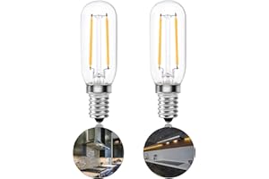 Bonlux Lampadina E14 Cappa Cucina 4W LED Equivalenti a 40W Incandescenza, Luce Calda 2700K, Lampadine LED Attacco Piccolo per Lampade di Sale Himalayano, Lampadina Frigorifero, 220-240V, 2 Pezzi