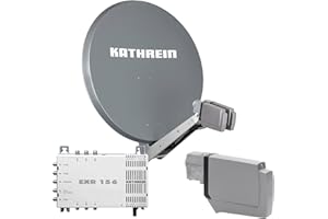 HM-SAT Kathrein CAS 90 gr Sat-Antenne multifeedfähig Graphit (grau) - 6 Teilnehmer