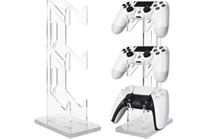 Nizirioo Uchwyt na kontroler do gier, stojak na słuchawki, 3 warstwy, wielofunkcyjny kontroler do gier, uchwyt na kontroler gier, stojak na kontroler gier, stojak z akrylu, do Xbox ONE Switch, PS4,