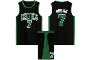 YIWAWQIAN Camiseta de Baloncesto Niño, Equipación Baloncesto Niño Completa,Cómodo y Transpirable Trajes de Baloncesto para Niños, Pantalones Cortos de Baloncesto para Niños/Adultos