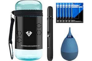 VSGO Camera Cleaning Kit VS-A8E Portable Bottle Tumbler Air Blower Lens Cleaning Pen Lens Microfiber Cleaning Cloth compatible for Canon, Nikon, Pentax, Sony, Samsung, Fuji Optical Lens DSLR Camera