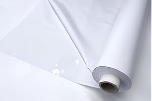 STOFF-KOLLEKTION Varnish Film Whole Rolls 2 x 15 m Approx. 130 cm Wide Event Catering Buffet White