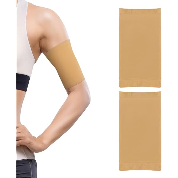 2 Fascia Copri Braccio Per Catetere – Unisex, Traspirante In Tessuto Design, Nero/Cachi, Taglie S/M/L