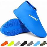 Water Proof Shoes Cover, Waterproof Shoe Cover for Trekking Travel, Rain Coat for Shoes, Rains Shoes Covers, Waterproof Silicone Shoe Cover with Non Slip Grip, Foldable Reusable Rain Protection, Blue: 
