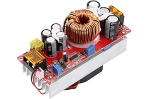 FOCKET Module Boost, convertisseur élévateur de tension DC-DC 10-60V à 12-97V 1500W 30A Alimentation Module d'extension Boost CC CV pour diverses applications d'éclairage à DEL, etc.