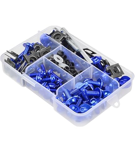 Kit Bulloni Universali Per Moto - Viti, Dadi E Clip In Alluminio 6061-T6, Per Parabrezza E Carrozzeria - Foto 8