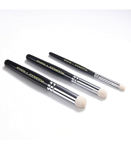 Set 6 Pennelli Per Dry Brushing – Mini Pennelli In Pelo Di Capra Per Modellismo, Figure E Miniature