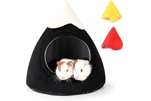 ONEJU Meerschweinchenbett, Meerschweinchenversteck, Kaninchenbett, Kaninchenversteck, Meerschweinchenbett für Meerschweinchen, Kaninchen, Chinchilla, Frettchen, Kaninchen - Bergform