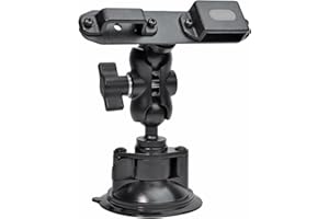 YNIBST Soporte de Ventosa para Radio/Micrófono Altavoz, Soporte de Coche Ajustable para Walkie-Talkie, Compatible con Motorola BaoFeng Icom Kenwood Yaesu Wouxon QUANSHENG Radio Bidireccional