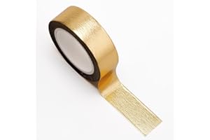 Italian Options Champagne Gold Foil Adhesive Washi Tape (15mm x 10 Metre)