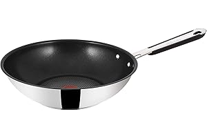 Tefal E79144m Jamie Oliver, Diametro per induzione, Adatta all'induzione, in Acciaio Inossidabile, Acciaio Inox, Acciaio Inox, 48.5 x 29.4 x 12.8 cm