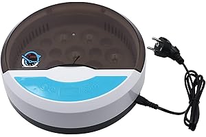 MASXIRCH Incubatrice di Uova, 9 Uova Hatcher Pollame Macchina da Cova con Rotazione Automatica e Controllo Della Temperatura Pollo Brooder Incubatori, per la Cova di Uova di Pollo Anatra Oca Quaglia