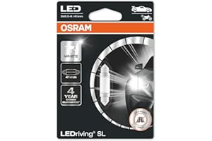 OSRAM LEDriving SL, Off-road C5W (41mm) Główne zastosowanie w oświetleniu wewnątrz pojazdu lub podświetleniu tablicy rejestracyjnej, 6413DWP-01B, 12,0 V, 6000 K, Blister (2 lampy), Biały
