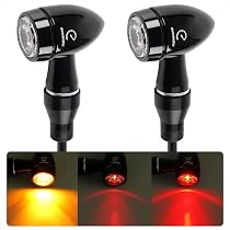 Clignotants LED Moto 16 LED E24 Homologués - Paire Universelle 12V Étanche Ambre