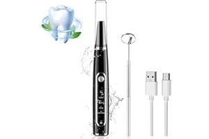 YOVIKIN 𝐏𝐥𝐚𝐪𝐮𝐞 𝐫𝐞𝐦𝐨𝐯𝐞𝐫 𝐟𝐨𝐫 𝐭𝐞𝐞𝐭𝐡 5 Mode, 𝐓𝐞𝐞𝐭𝐡 𝐂𝐥𝐞𝐚𝐧𝐢𝐧𝐠 𝐊𝐢𝐭 Electric Cordless for Removal of Food Residue Tooth Stain IPX6 Waterproof USB Rechargeable