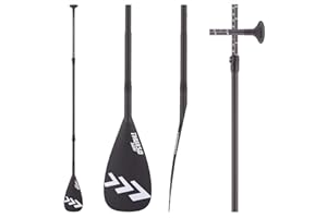 THURSO SURF Carbon Elite SUP Paddle 3 Piece Adjustable Full Carbon Fiber Construction Stand Up Paddle Can be Converted to a Kayak Paddle Extremely Light Superb Performance