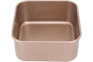 PSSOPP Forma do pieczenia, głęboka, kwadratowa forma do układania w stos, pogrubiona blacha ze stali węglowej, do ciast i bochenków (M)