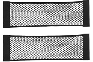 YOFADCI Filet Rangement de Coffre Voiture, Filet de Rangement de Coffre élastique, Filet de Stockage Voiture Sac avec Magic Sticker pour Voiture Bagages 70X25cm 2pièce