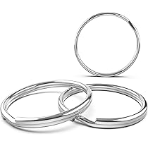 100 Anelli Portachiavi In Acciaio Inox 316 - 4 Misure (10mm, 20mm, 25mm, 30mm) Per Fai Da Te E Artigianato - Foto 12