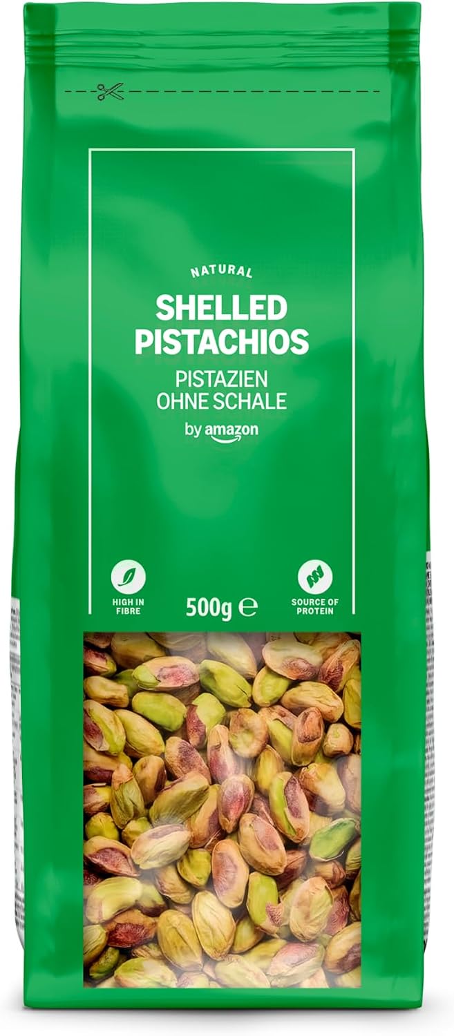 by Amazon Pistachos sin cáscara, 500 g