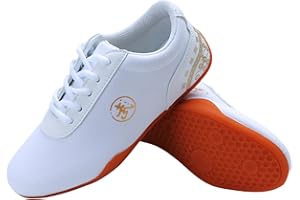 FOOCEOUTE Taichi Shoes,Chinese Traditional Wushu Shoes,Qigong Trainers,Wing Chun Slipper,Tai-Chi Taekwondo Sneakers,Anti-Slip,Breathable,Wear-Resistant,for Taekwondo,Boxing,Kung Fu,Taichi