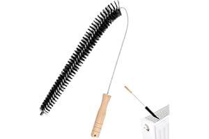 Astis Spazzola Per Termosifoni -70 cm- pazzola pulisci termosifoni flessibile, Spolverino Cattura Polvere per Radiatori,Pulisci la polvere dai radiatori interni e posteriori