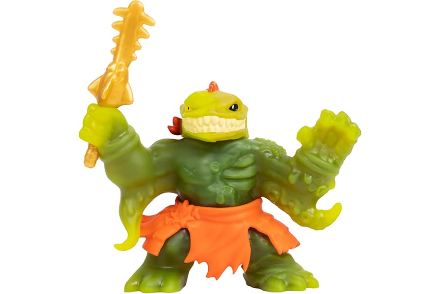Heroes of Goo Jit Zu Cursed Goo Sea. Super Stretchy, Goo Filled Toy Ill Eel Action Figure Hero Pack. With Colour Changing Face That Reveals His Curse.